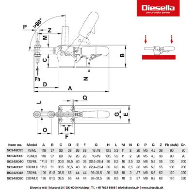 SPEEDY BLOCK 130/ML horisontal spænder